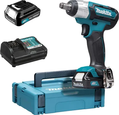 Image de Boulonneuse à chocs 12 V CXT 145 Nm - MAKITA - avec 2 batteries 2.0Ah - chargeur - MakPak - TW141DWAJ
