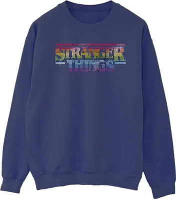 Produktbild von Netflix - "Stranger Things" Sweatshirt für Herren BI45004 (L) (Marineblau)