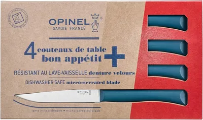 Image de Opinel Bon Appetit+, taubenblau Tafelmesser Set