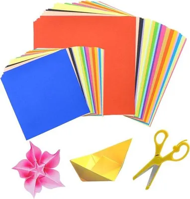 Zdjęcie produktu dla Kwadratowy kolorowy papier do origami 20 x 20 cm, 20 x 15 cm, 20 kolorów, dwustronny