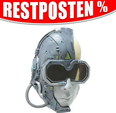 Produktbild von Cybercop Kostüm Maske aus Latex und Gummi