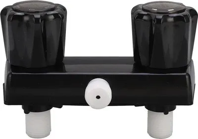 Image de Mitigeur de douche à deux boutons, noir