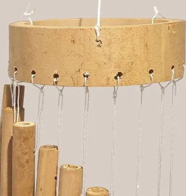 Produktbild von Famanu Windgong 35 cm - Handgefertigte Holzdeko
