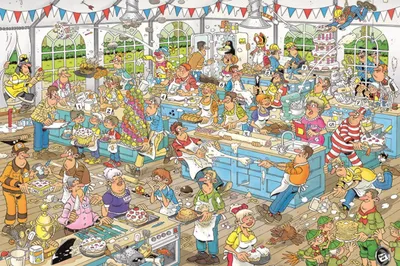 Image de Jan van Haasteren, Pâtisserie, 1500 pièces puzzle