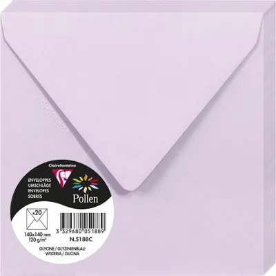 Produktbild von Clairefontaine Umschlag Pollen 140x140 120g glyz