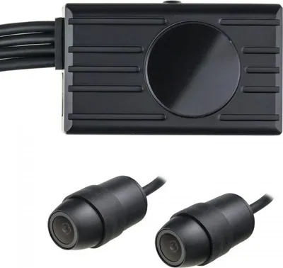 Immagine prodotto di Doppio sistema di telecamere full HD D2P-WiFi per auto o moto - 2 telecamere, monitor LCD