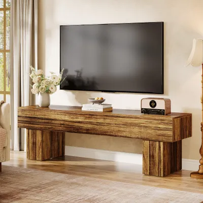 Produktbild von Tribesigns 160 cm TV-Schrank, niedriger TV-Konsolentisch für Wohnzimmer, 40 x 160 x 50 cm, Fernsehschrank für 140-165 cm Fernseher