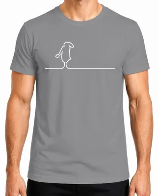 Produktbild von La Linea Balum Osvaldo Cavandoli Strichmännchen Kult Cartoon Herren T-Shirt, Grau, L
