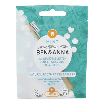 Image de Comprimés de dentifrice - Menthe au fluor 36g