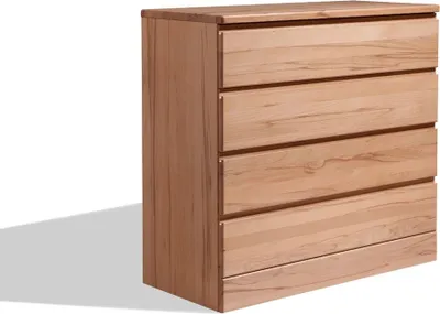 Produktbild von Kommode New York 102 x 95 x 46 cm aus Eiche Natur geölt mit 4 Schubladen