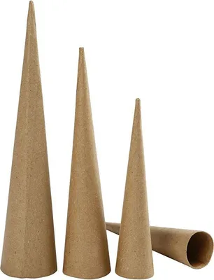 Immagine prodotto di Cono di cartone, lungo, 20-25-30 cm, 3 colori.