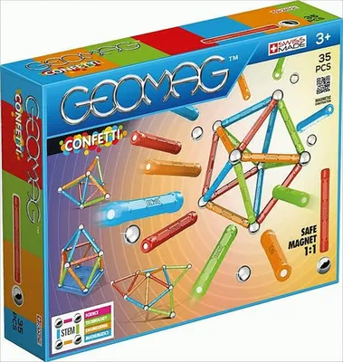 Produktbild von Konstruktionsspiel Geomag Confetti (35 pcs)