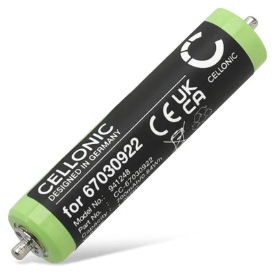 Produktbild von CELLONIC 1x Akku für Rasierer & Haarschneider Kompatibel mit Braun Series 1 190, 190s, Cruzer 6, 67030922 - (700mAh, 1.2V)