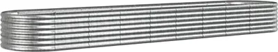 Produktbild von vidaXL Hochbeet Verzinkter Stahl 368x80x36 cm Silbern