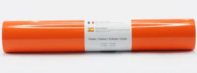 Produktbild von Kreativplotter Vinylfolie glänzend ORANGE 30,5x300 cm