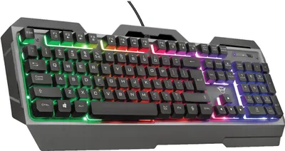 Produktbild von Trust GXT 856 Torac, Kabelgebunden, USB, Membran Key Switch, QWERTZ, RGB-LED, Schwarz