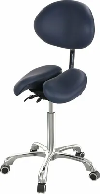 Produktbild von Master Massage Berkeley Ergonomic Rückenlehne-Sattelhocker Split-Seat Rollhocker