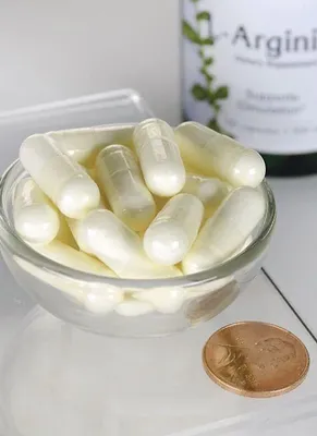 Obrázok produktu pre L-arginín 500 mg 100 kapsúl Swanson Health Products