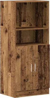 Obrázek produktu pro vidaXL Kuchyňská skříňka vzhled starého dřeva 57x41,5x131,5 cm materiál na bázi dřeva