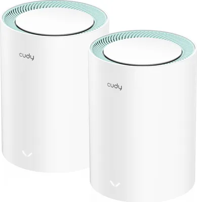 Image de Cudy M1300 2-PACK mesh wi-fi system Dual-band (2.4 GHz / 5 GHz) Wi-Fi 5 (802.11ac) White 1 Internal