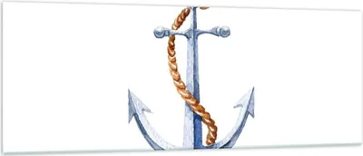 Produktbild von Bilder auf glas - Anker Seil Segeln Meer - 140x50cm - Glasbilder - Wandbilder - Kunstdruck - zum Aufhängen bereit - Wanddekoration aus Glas - Glas Bilder - Wandbild auf Glas - GAB140x50-2851