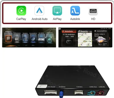 Produktbild von Drahtloses CarPlay, Kompatibilität mit kompakten Luxusfahrzeugen der Serien 1 und 2, Sprachsteuerungsfunktionen, EVO-System