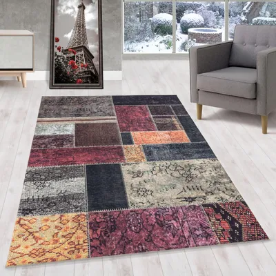 Obrázok produktu pre Homebyhome: Umývateľný koberec do obývačky, krátky vlas, moderný štýl, protišmykový, ľahká údržba, vhodný do spálne, rozmer: 160x230 cm