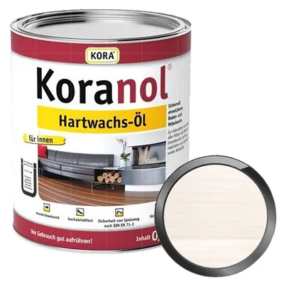Produktbild von Kora Koranol Hartwachs-Öl - 0.75 Liter Naturweiss