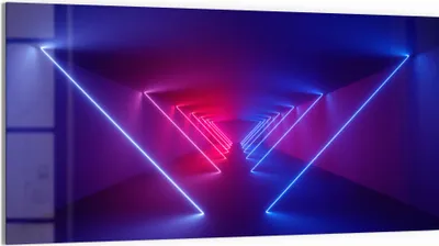 Produktbild von DEQORI Magnettafel Glas 100x50 cm 'Lichtinstallation' beschreibbar Whiteboard