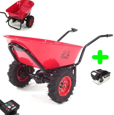 Produktbild von Elektrische Schubkarre 260kg 2-Rad Motorschubkarre Li-Ion Akku 18,5V Schubkarre Elektro Dumper 55964