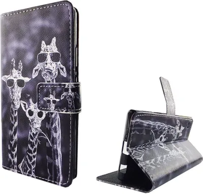 Produktbild von Handyhülle Tasche für Handy Sony Xperia Z5 3 Giraffen