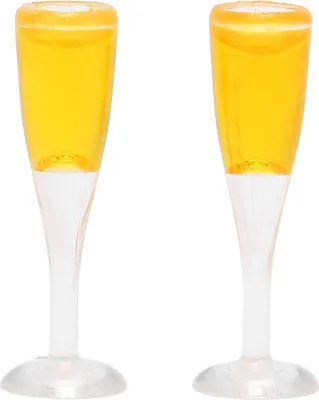 Zdjęcie produktu dla 2 sztuki domek dla lalek kieliszek do szampana model miniaturowy bar pub kubek zabawka akcesoria szampan
