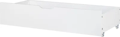 Produktbild von BELIANI Bettschublade 2er Set Weiß MDF-Platte auf Rollen Skandi Bettschubkästen Bettschubladen Unterbettschublade Schlafzimmer Ausstattung