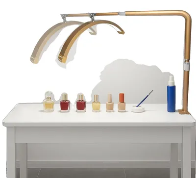 Produktbild von LED Schreibtischlampe, höhenverstellbar, Touchscreen-Steuerung, Gold
