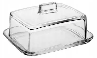 Produktbild von Butterdose aus Glas mit halbtransparentem Deckel