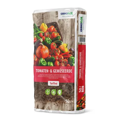 Obrázok produktu pre Substrát Gramoflor – Paradajky a ovocová zelenina, 50 litrov