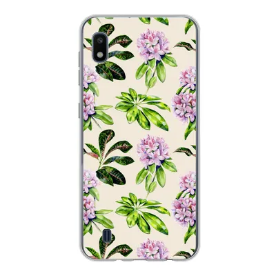 Produktbild von MuchoWow® Handyhülle Schutzhülle Hülle für Samsung Galaxy A10 Hortensien - Pflanzen - Muster Silikon Softcase Handy Hülle - Schutzhülle