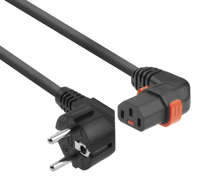 Image de ACT Powercord CEE 7/7 mâle (coudé)