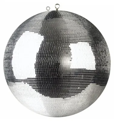 Spiegelkugel 30cm silber- Diskokugel (Discokugel) Party Lichteffekt - Echtglas - mirrorball silver chrome