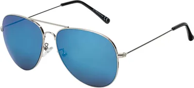 Produktbild von Damen Herren Sonnenbrille Piloten Designer 80er Piloten Urlaub Sommer Strand Brille 30570 Blau