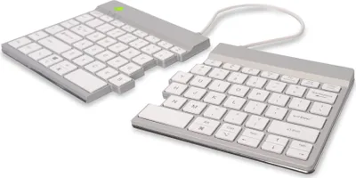 Produktbild von R-Go Tastatur Split Break US-Layout kabellos weiß
