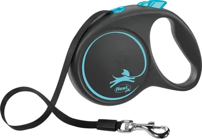 Produktbild von flexi BLACK DESIGN, Gurt, L: 5 m, blau
