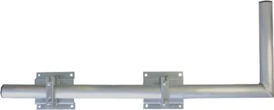 Produktbild von PremiumX 100cm Wandausleger SAT Halterung Aluminium Ø 50mm Rohr-Ausleger Wandabstandshalter Wand-Halter mit Doppelschellen