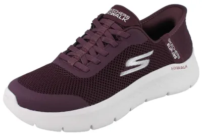 Produktbild von SKECHERS Slip-ins Damen Schlupfsneaker burgunder rot Textil - Größe: 40