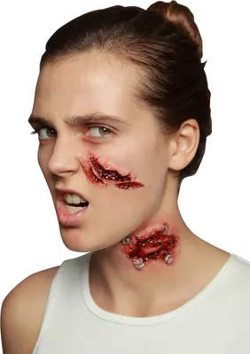 Produktbild von Blutsauger-Biss Horror-Wunde Make-up haut - Einheitsgröße