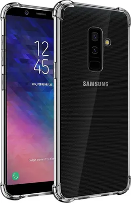 A clear product shot of a phone case for a Samsung Galaxy A6+.