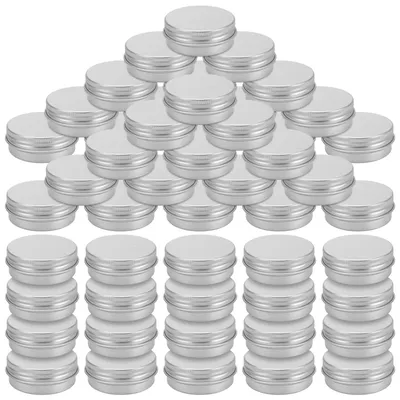 Produktbild von 50 Stück 30ml Aluminiumdosen mit Schraubdeckeln für DIY-Projekte