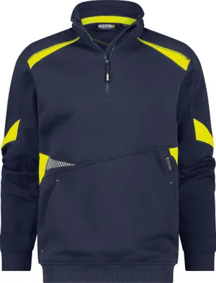 Produktbild von Dassy Sweatshirt Aratu 300521 COPES86 Gr. 4XL nachtblau/neongelb