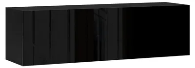Produktbild von Lowboard Vivo TV-Unterschrank 140x38x40cm schwarz Hochglanz mit Beleuchtung