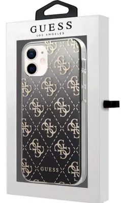 Produktbild von Guess Hardcase GUHCP12SPCU4GGBK 4G Gradient schwarz für iPhone 12 mini 5,4"